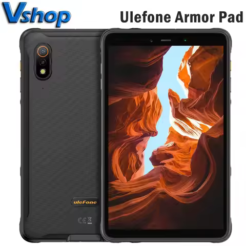Ulefone Armor Pad Pro Rugged Tablet PC IP68/IP69K 4G Tablet 8GB RAM 128GB ROM 8 inch 48MP Camera 765