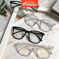 Trendy Korean Square Glasses Oversized Frame for Work and Everyday Use