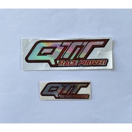 QTT RACING sponsor emblem logo sticker Original 100% Original qtt large small new old logo