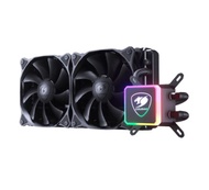 COUGAR AQUA-120/240/280/360  AIO RGB CPU-LIQUID COOLER FOR INTEL/AMD (2*120MM FAN/RADIATOR)