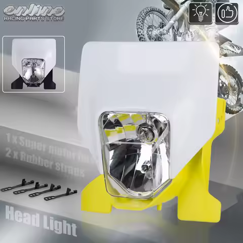 Motorcycle Headlight Headlamp Head Light Supermoto Fairing For Husqvarna FE FE250 FE350 FE450 FE501 