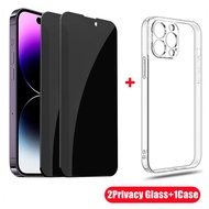 Privacy Screen Protector for IPhone 14 11 12 13 15 PRO MAX Mini Anti-Spy Tempered Glass for IPhone XS Max XR X 7 8 Plus SE Case