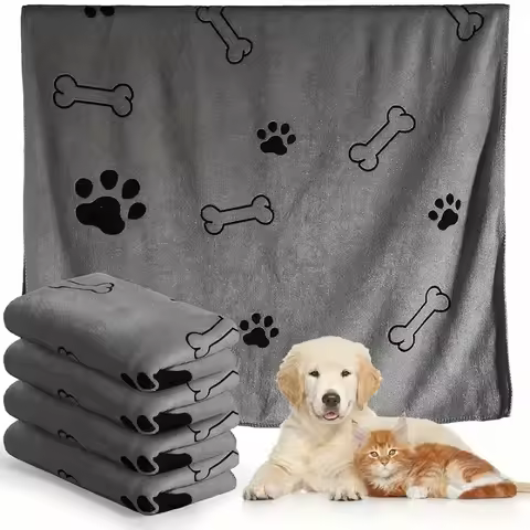 Quick-drying and Absorbent for Dog and Cat Bathing Pet Bath Towel Large Towel Soft Quick-drying Pet 