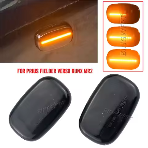 NEW Dynamic Led Side Marker Flowing Turn Signal Light Panel Lamp for Toyota Corolla E10/E11/E12 Yari