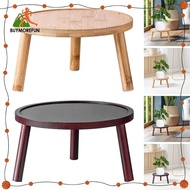 [Buymorefun] Wooden Stool, Plant Stand, Flower Pot Rack, Rustic Display Stand, Plant Stool, Flower Pot Stool for Indoor And Outdoor Living Room
