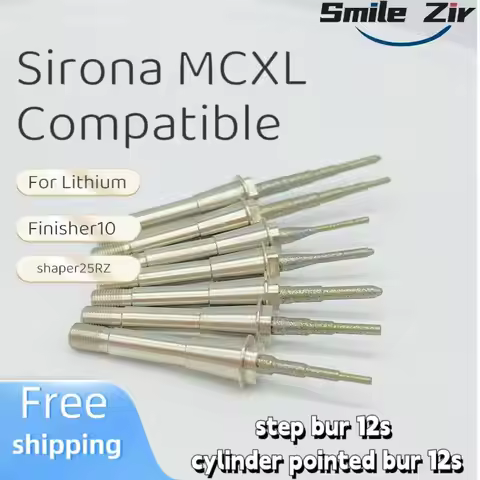 Sirona Cerec MCXL Burs Step Bur Cylinder Pointed Bur Grinding Tools for Dental Lab Sirona Cerec Inla