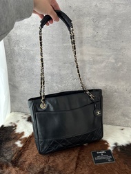 中古包 CHANEL 香奈兒 黑金鏈條肩背包