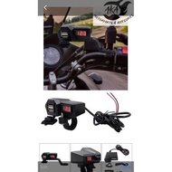 LTC VOLT METER DUAL USB CHARGER FOR MOTORCYCLE