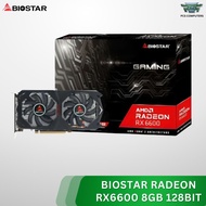 BIOSTAR Radeon RX6600 8GB GDDR6 128-Bit Graphics Card | AMD RX 6600 Gaming GPU | PCIe 4.0 | HDMI & D