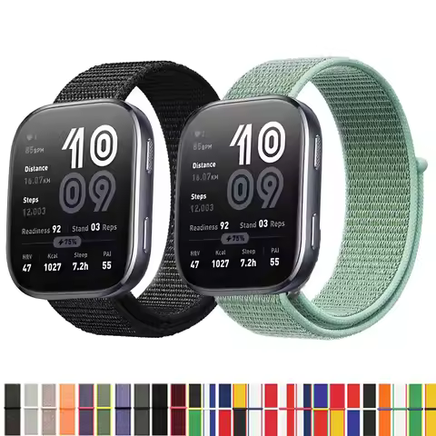 Nylon Loop Strap for Amazfit Bip 6 Bip6 Smartwatch Replacment Bracelet Sport Watchband Correa for Am