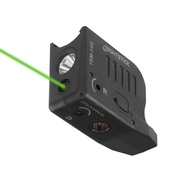 TSM 14G-Lumen Rechargeable Tactical Light w/Green Laser - IP-X4 Water-Resistant Laser Light Combo fo