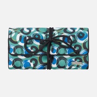 Circle Brush Silk Jewel Roll - Green