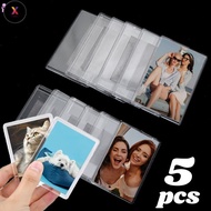 FS 5Pcs DIY Transparent Acrylic Fridge Magnetic Picture Frames 4.5*7.0cm/5.7*8.9cm Photos Frame Crea