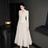 Chân váy nữ voan midi dáng dài Lana Skirt H.I.U Fashion thiết kế ly bay bồng bềnh 3 lớp thanh lịch