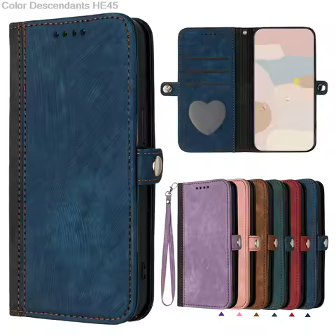 Side Buckle Line Leather Case For Huawei Y5 2018 Y6 Y7 Y9 2019 Y5P Nova 2i 3i 4E Lite3 Flip Wallet C