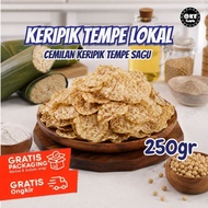 Tempeh Sago Chips Crispy, Savory Tempeh Chips HalalOriginal 250 grams