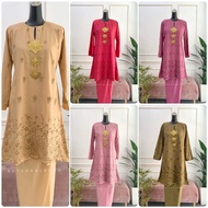 Kurung Maharani Cotton Sulam
