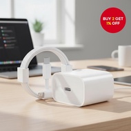 PD 35W 20W Fast Charging USB-C Adapter and Cable for iPhone 8-14  PD 35W 20W Penyesuai dan Kabel Pen