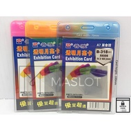 (10pcs/set) A7 PVC Zip-lock ID/Name/ Passcard Holder (Assorted colours per set)