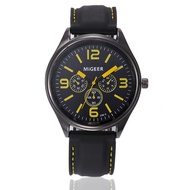 TIGERAO Young Men Watch Big Dial Big Number Watch for Men Sports Mens Watch Casual Watch Leather Str