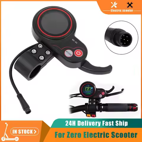 QS-S4 Thumb Throttle 6PIN Display 36V 48V 52V 60V 72V LCD Display For Zero Zero 8X 9X 10X 11X Electr
