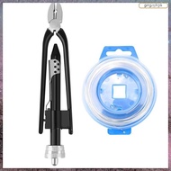 [L E U R] 6 Inch Safety Wire Twisting Twister Side Cutting Lockwire Pliers with 25 Feet Stainless St