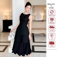 Luxury long black designer dress with luxurious embellishments [Real photo] The Shilla-CG.S53C30.69D