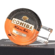 Round Cohiba Ceramic Cigar Ashtray 1 Slot - Asbak Cerutu Rokok Cigar