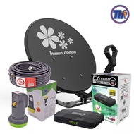 ครบชุดดูทีวี!!! จานดาวเทียม พร้อมกล่องรับสัญญาณดาวเทียม THAISAT RV-110 รุ่นวางพื้น