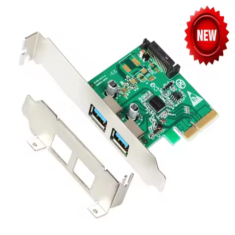 2 ports USB 3.1 PCI express Card PCIe with low profile bracket pci-e 4x to usb3.1 Type-A adapter Sup
