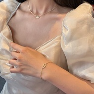 Fashion Diamond CD Letter Necklace Bracelet Earring Diamond Necklace