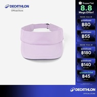 Decathlon Tennis Visor Tv 100 56 Cm Open Head Hat 100 Size 56 Cm.-Purple Decathlon Visor Cap