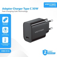 Vention Charger Head Adapter Type C PD 30W GAN Technology Fast Charging G18 Original