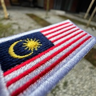 KPM Jalur Gemilang  2.5cm x 5cm baju sekolah sulam penuh