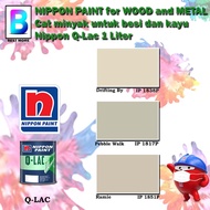 Nippon Paint Q-Lac Wood and Metal Paint Collection 1 Liter Drifting By 1838P / Pebble Walk 1817P / R