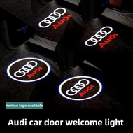 2/4Pcs Car Door Logo Light Led HD Projector Lamp For Audi A3 A4 B8 8P A6 C7 A5 Q5 B7 B6 B9 SLINE QUT