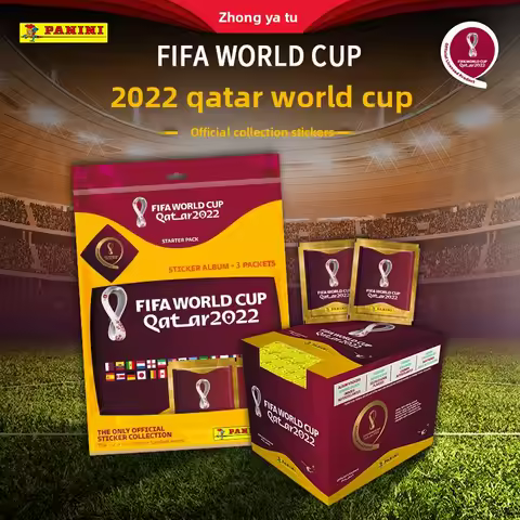 Genuine PANINI Road To FIFA World Cup Qatar 2022 Official Football Stickers Licensed Collectible Mer