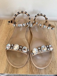 (Used) Holster รองเท้าแตะรัดส้น สี champagne size38