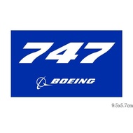 RBF BOEING 747 9.5 X5.7cm STICKER S-B747