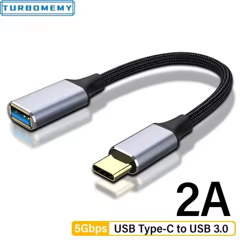 USB Type C to USB3.0 Extension 2A Cable Adapter 5Gbps Data Cord Extender for Computer Lapbile Phone 