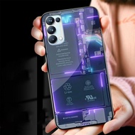 (PO133) Softcase Mewah Terbaru Oppo Reno 5 Premium Glass Case Mewah - Case Mewah Oppo Reno 5 - Softc