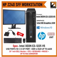 (PC / FULL SET)HP Z240 SFF Intel 6TH GEN Xeon E3-1225 v5 @ 3.3GHz~3.7GHz ( MORE HIGHER THEN CORE i7)