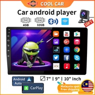 Car Android Player 7 9 10 inch (4GB RAM+32GB ROM) Quad Core MP5 player car Free Reverse Camera car p
