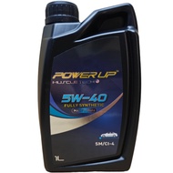 PETROL ENGINE OIL - Power Up Muscle Tech Fully Synthetic 5W-40 MAS Formula ENGINE OIL【1L】(Ready Stoc