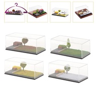 [deevoka] Car Model Display Case 1/64 Scale Diecast Car Diorama Display Scene Miniature Scene Parkin
