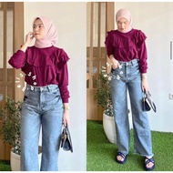 Lowi Top by GELIS.SHOP/Lowi Ruffle Shirt GELIS.SHOP/Gelisshop Ruffle Top