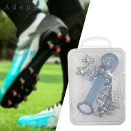 Adepe Soccer Cleats Football Boot Studs Pikes Firm Ground with M5 Key Replacement Studs Soccer Boot 