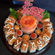 Sushi cake murah/Mentai sushi/Kue ulang tahun salmon mentai Food Frozen