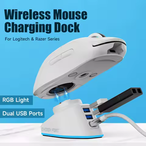 Mouse Charger Stand for Logitech G Pro X Superlight 2 DEX G502X Plus G903 G703 PRO2 Lightspeed Wirel