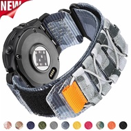 22mm 26mm Nylon Strap For Garmin Fenix 8 E 5 5X 6X 6 7 7X Pro/TACTIX/Mk2 Mk2i G1/Enduro 2 3 Sport Br